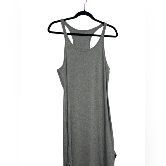 Lululemon Refresh Racerback Maxi Dress II Pima Cotton Heathered Medium Grey - Picture 3 of 11